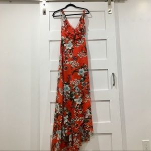 svetik haute couture orange floral sundress